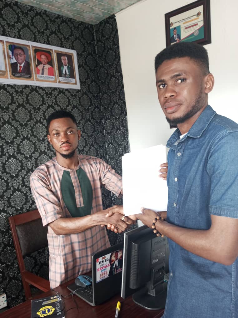 Official Visit of the Executive President of the National Association of Biase Students (NABS), University of Calabar Chapter, to Research Gateway Professional Institute (RGP)
